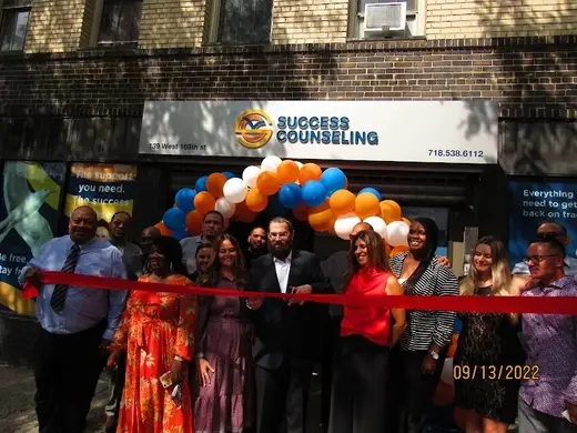 Ribbon-cutting ceremony at Success Counseling Services Inc, a detox center in Bronx.